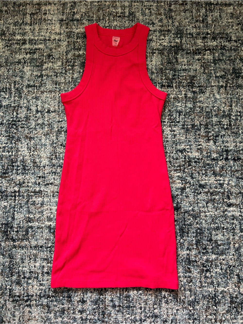 ·Aritzia· TNA red ribbed bodycon mini dress